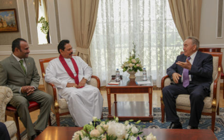 [:en]With Kazakhstan President[:ru]С Президентом Казахстана[:SI]කසකස්තානය ජනාධිපති හමුව[:]